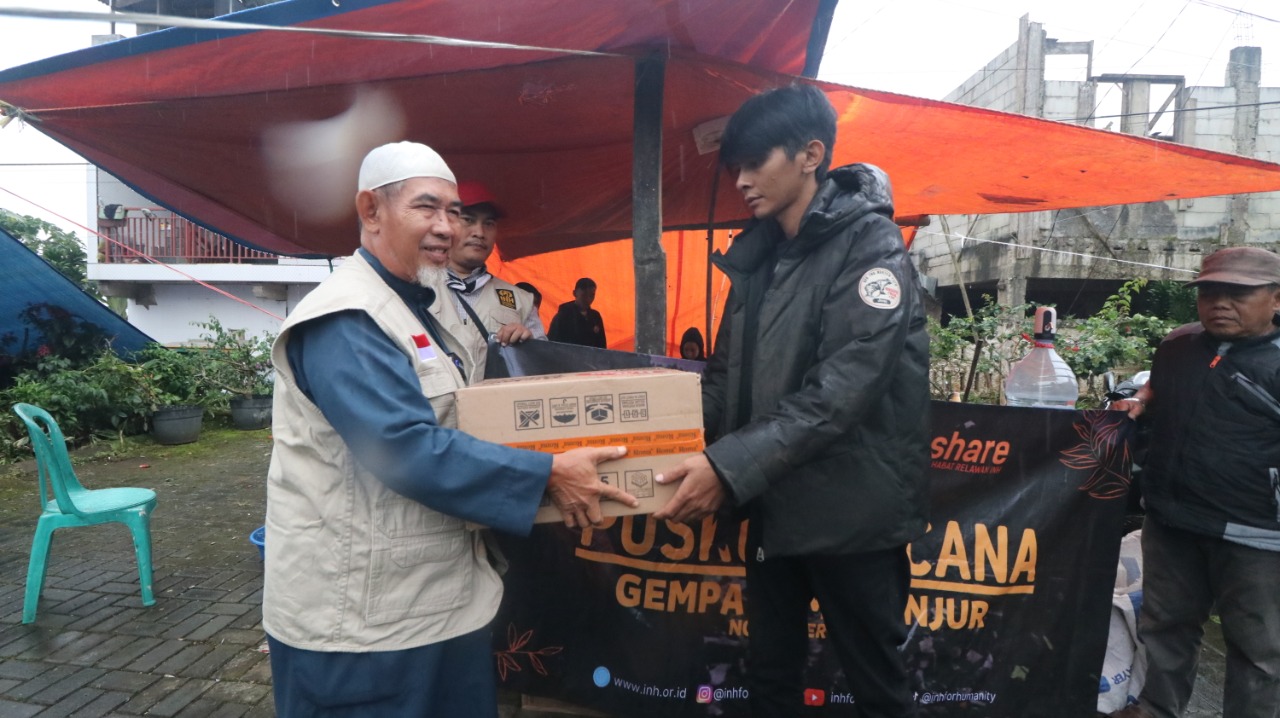 INH Salurkan Bantuan Darurat untuk Korban Gempa Cianjur